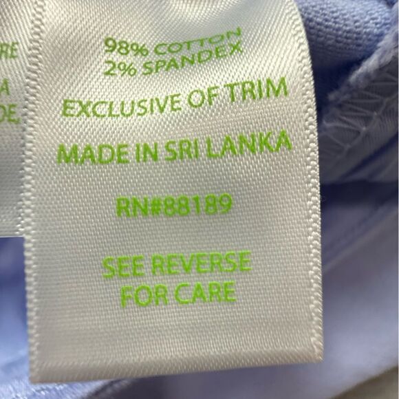 Lilly Pulitzer Light Blue periwinkle Button-Flly Jeans - Picture 6 of 7